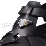 PRADA CRISSCROSS RUBBER SANDALS 2X3118 - Image 4