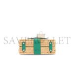 HERM�S MASTER VERT V�RONE SWIFT LEATHER & OSIER MINI PICNIC KELLY 20 WITH PALLADIUM HARDWARE (20*14*8cm) - Image 5