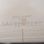 YSL CASSANDRE ENVELOPE CHAIN WALLET IN GRAIN DE POUDRE LEATHER 393953031754 (19*12.5*3.5cm) - Image 5