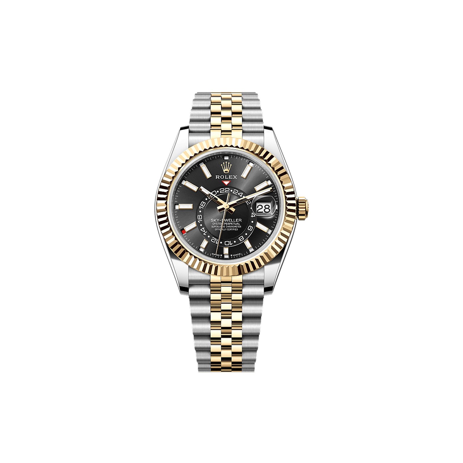 c8ce29682ea4058db7a549fc6b8033fb394a3e3f ROLEX SKY-DWELLER OYSTER, 42 MM, OYSTERSTEEL AND YELLOW GOLD WATCH 336933-0004 - Image 1