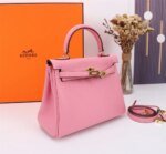 Hermès Kelly Togo Calf Gold hardware Sakura Pink size: 25Cm/ 28Cm - Image 5
