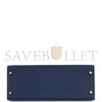 HERM�S MASTER KELLY SELLIER 28 BLEU EPSOM GOLD HARDWARE (28*22*10cm) - Image 4