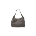 PRADA SOFT CALF HOBO BAMBU GREY (32*29*14cm)