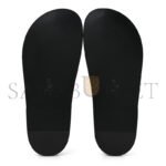 CHANEL LAMBSKIN QUILTED VELCRO DAD CHAIN CC SLIDE SANDALS BLACK G45507 - Image 5