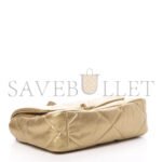 CHANEL 19 FLAP METALLIC GOATSKIN QUILTED MEDIUM GOLD AS0060 (26*16*9cm) - Image 3