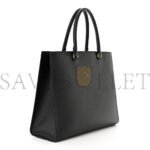 PRADA SAFFIANO LUX EMBOSSED LOGO LARGE SHOULDER BAG BLACK (33*26*11cm) - Image 2