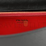 PRADA SAFFIANO WALLET WITH SHOULDER STRAP BLACK (21*14*4cm) - Image 4