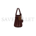YSL SAC DE JOUR NANO BAG IN CROCODILE-EMBOSSED LEATHER 392035DND1N6475 (22*18*10.5cm) - Image 4