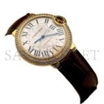 CARTIER BALLON BLEU ROSE GOLD 36MM DIAMOND ENCRUSTED WATCH WGBB0009 - Image 3