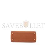 HERM�S MASTER A GOLD TOGO LEATHER RETOURN� KELLY 25 WITH GOLD HARDWARE (25*17*7cm) - Image 4