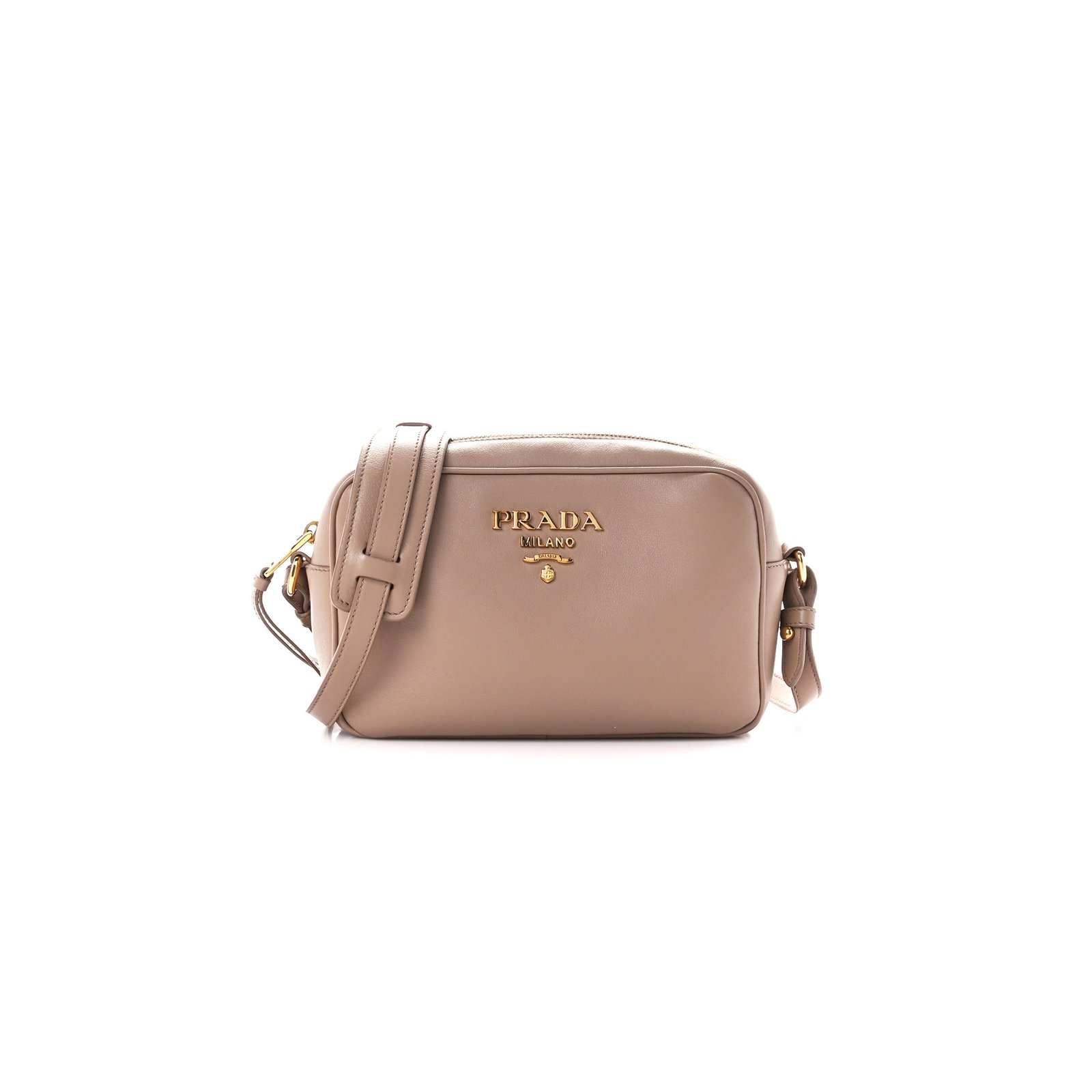 cc264acc571f10ca13639144303f4772bc1237ba PRADA VITELLO PHENIX CAMERA BAG CAMMEO (22*13*7cm) - Image 1