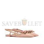 VALENTINO ROCKSTUD BOW SLINGBACK BALLERINAS IN PATENT LEATHER 5W2S0IQ2TZE_GF9 - Image 3