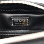 PRADA SAFFIANO TRAVEL MENS BRIQUE CROSSBODY BAG BLACK (19*13*6cm) - Image 5