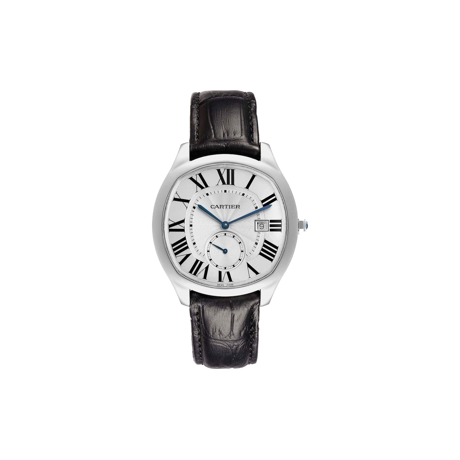 cd5fd7ee3ba279cc54c02c1404340c48e20e33ec CARTIER DRIVE SILVER DIAL STEEL MENS WATCH WSNM0004 - Image 1