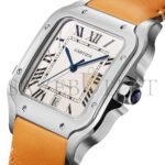 CARTIER SANTOS 39.8MM LEATHER WATCH WSSA0018 - Image 4