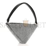 PRADA SATIN CRYSTAL TRIANGLE POUCH CRISTAL (26*15*6cm) - Image 2