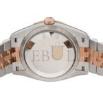 ROLEX STAINLESS STEEL 18K EVEROSE GOLD DIAMOND BEZEL 36MM OYSTER PERPETUAL DATEJUST WATCH BLACK 126281RBR - Image 3