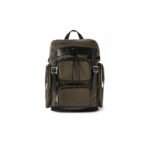 YSL CITY MULTI-POCKET BACKPACK IN ECONYL庐, SMOOTH LEATHER AND NYLON 437110FABO12986 (34*42*22cm)