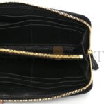 PRADA VITELLO DAINO ZIP AROUND WALLET BLACK (18*11*3cm) - Image 4