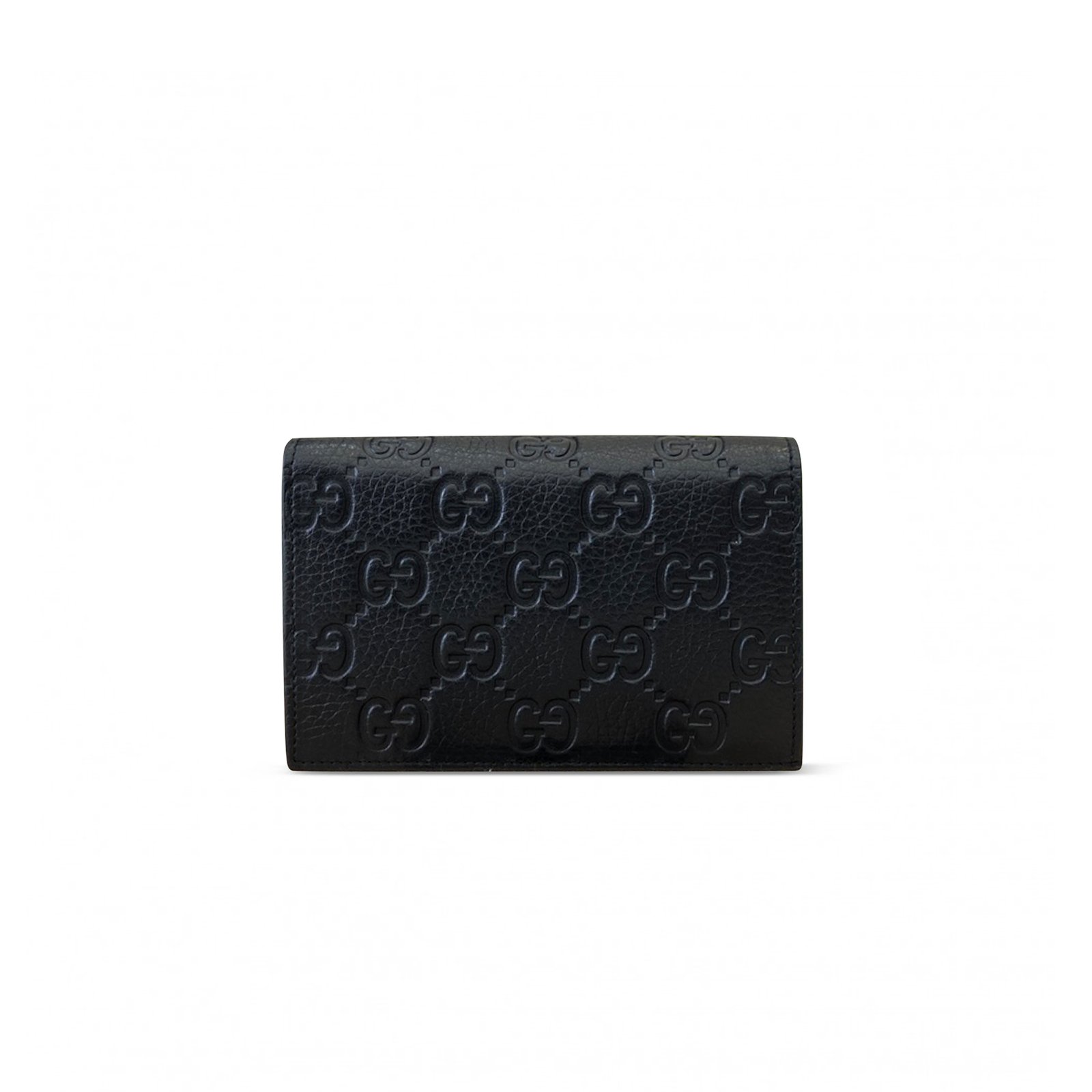 d073ec3d74acfe94d44b95c518382678a7034db1 GUCCI GG EMBLEM WALLET 815874 (18*14*3cm) - Image 1