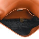 PRADA SPAZZOLATO CLEO FLAP SHOULDER BAG TOBACCO (24*21*6cm) - Image 4