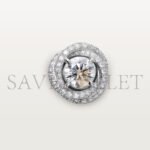 CARTIER TRINITY 18K WHITE GOLD, DIAMOND RUBAN EARRINGS N8515014 - Image 3