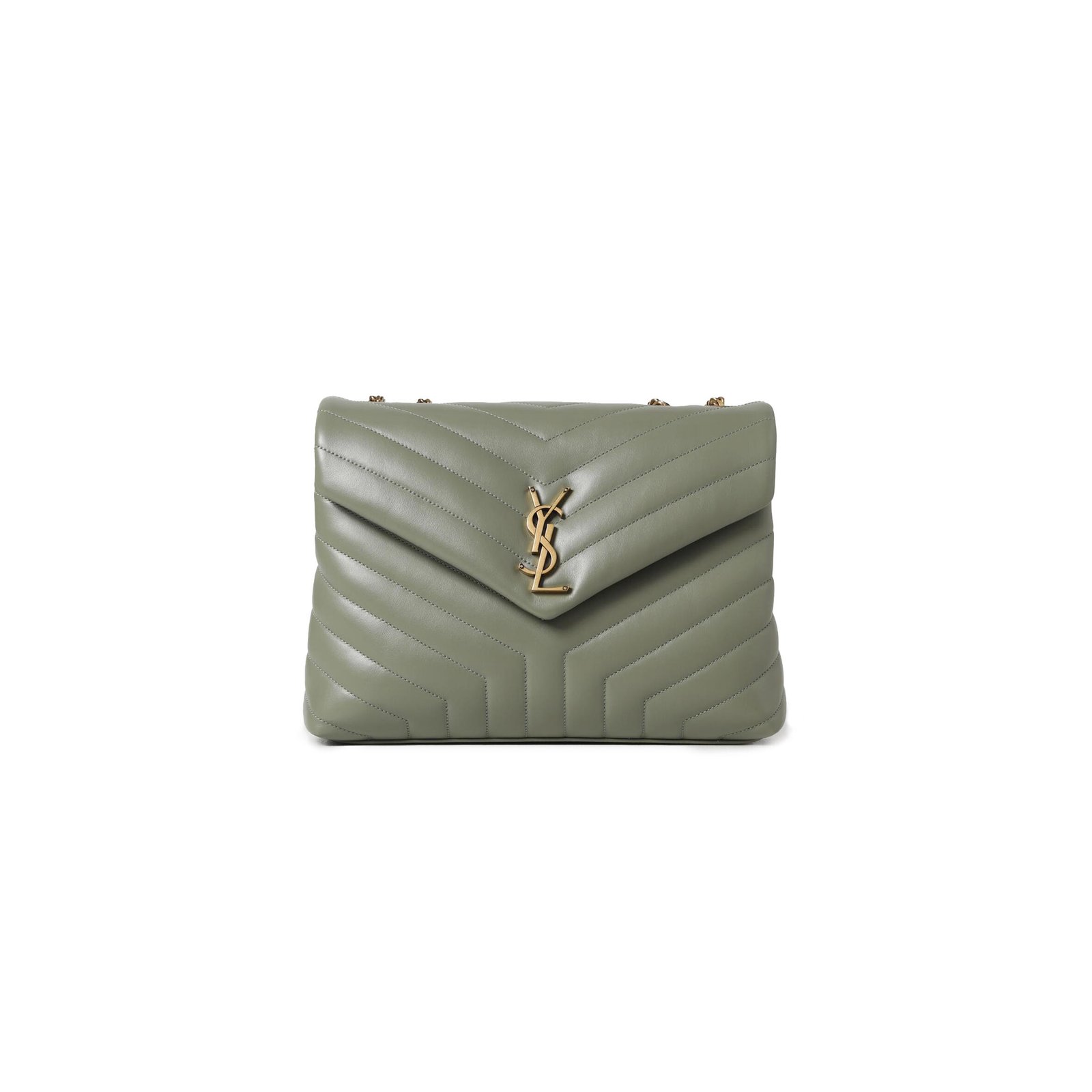 d14cc46b3b86b093edd752f163c309d1e3b85bf0 YSL LOULOU MEDIUM CHAIN BAG IN QUILTED LEATHER 487216232045 (32*22*12cm) - Image 1
