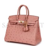 HERM�S MASTER BIRKIN 25 OSTRICH LEATHER CHERRY BLOSSOM PINK GOLD BUCKLE H041944CK92 (25*20*13cm) - Image 3