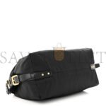 PRADA NYLON ANIMALIER BOSTON BAG BLACK (33*20*15cm) - Image 3