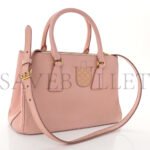 PRADA SAFFIANO SMALL GALLERIA DOUBLE ZIP TOTE ORCHIDEA (27*17*11cm) - Image 2