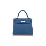 HERM�S MASTER KELLY 25 DARK BLUE TOGO CALFSKIN SILVER BUCKLE (25*17*7cm)