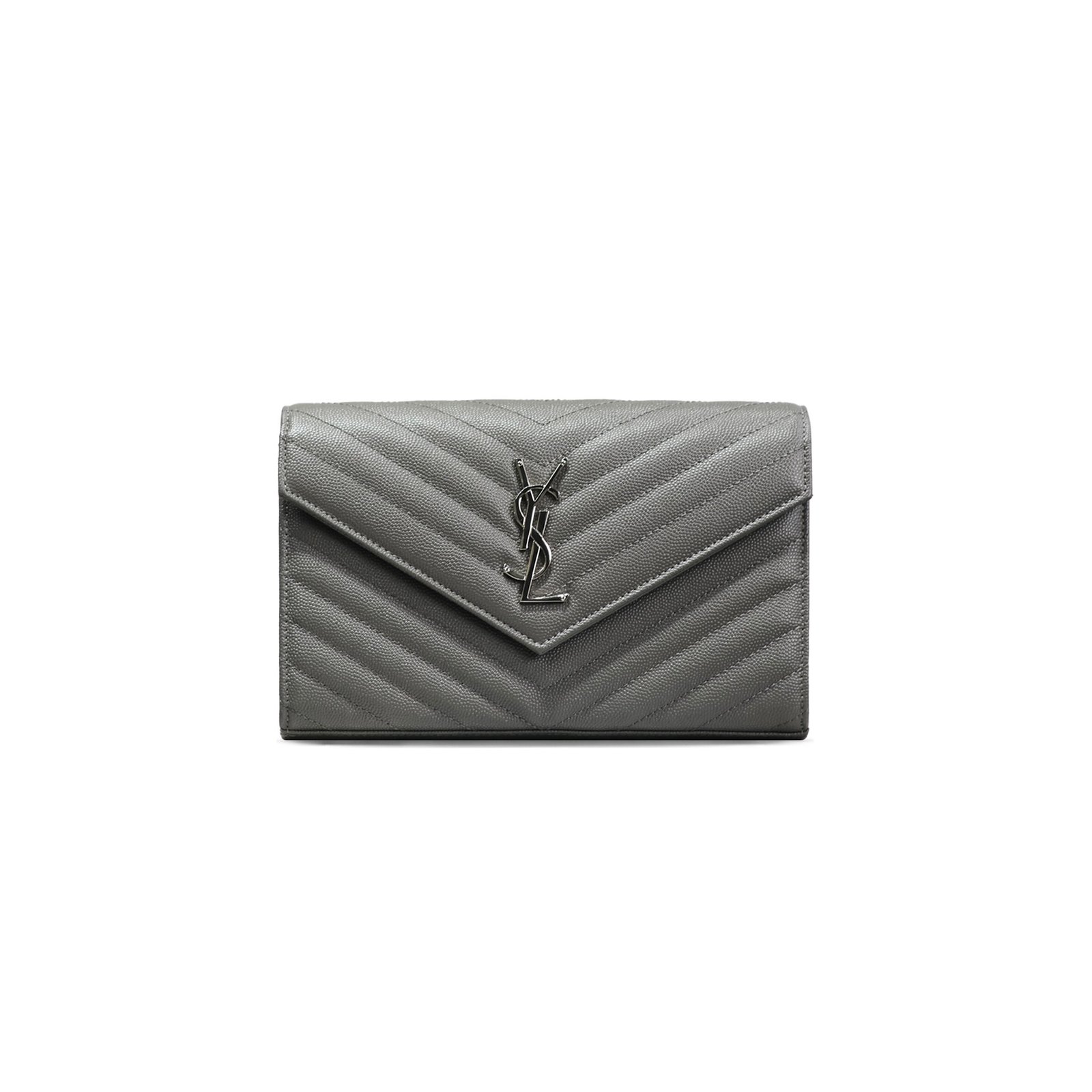 d20e073bd30efb3ca3ccd4ff262f81959b3e382b YSL CASSANDRE MATELASS� CHAIN WALLET IN GRAIN DE POUDRE EMBOSSED LEATHER 377828216340 (22.5*14*4cm) - Image 1
