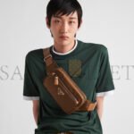 PRADA RE-NYLON AND LEATHER BELT BAG 2VL977 (21*12.5*4.5cm) - Image 2