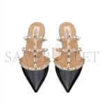 VALENTINO ROCKSTUD PATENT-LEATHER MULE 5W2S0H15VNW_N91 - Image 4