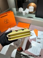 Hermès Constance Swift cowhide leather Sliver Hardware Yellow size: 19cm - Image 4