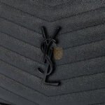 YSL MINI LOU BAG IN MATELASS� GRAIN DE POUDRE EMBOSSED LEATHER BLACK�5000574787 (19*10.5*5cm) - Image 4