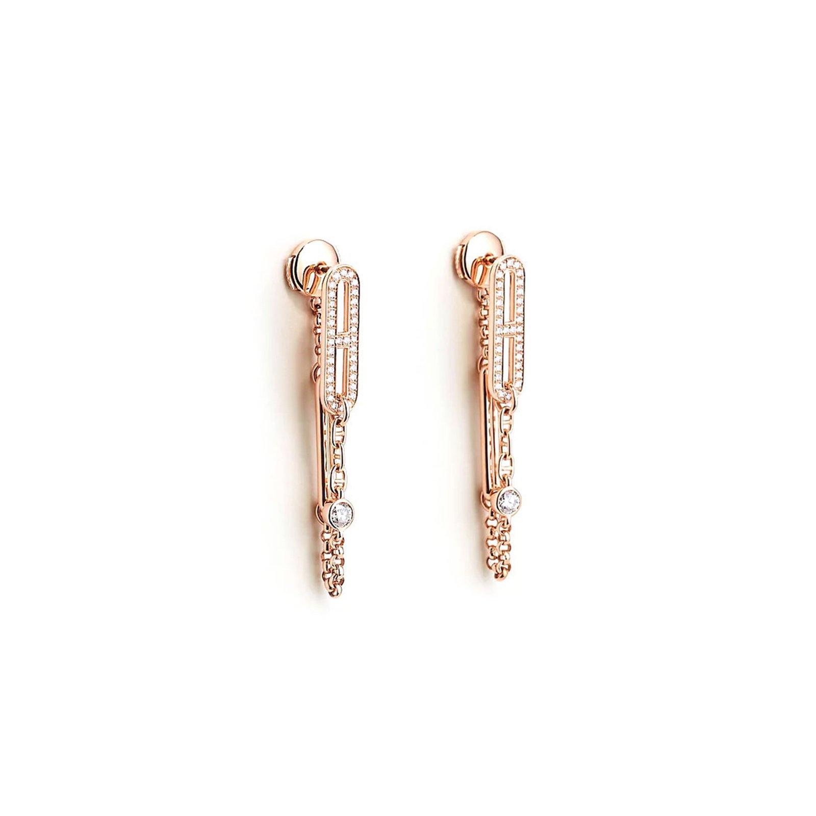 d4b8f2fc347537a66019d359eb9e5dea0b45f9b1 HERM�S CHAINE D'ANCRE CHAOS EARRINGS H222516B00 - Image 1