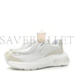 PRADA SPAZZOLATO ROIS BIKE FABRIC MENS SNEAKERS 10 WHITE - Image 3