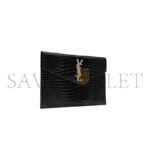YSL UPTOWN POUCH IN CROCODILE-EMBOSSED SHINY LEATHER 565739DND0N1000 (27*16*2cm) - Image 2