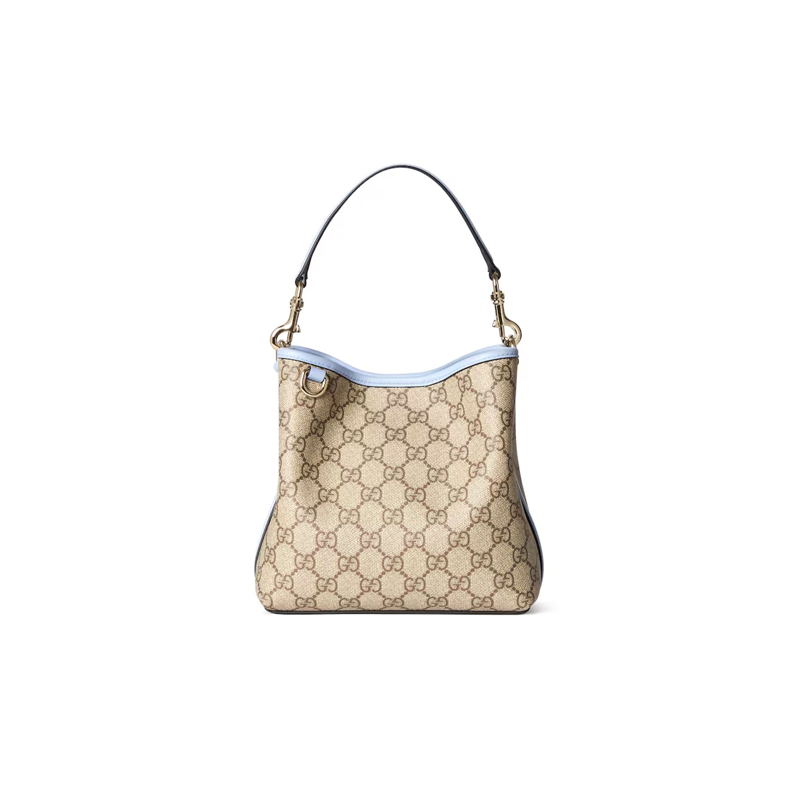 d68ee679b710457d0fc483cbeecd754e64bfe8f6 GUCCI GG EMBLEM SMALL BUCKET BAG 815118FAD6L9862 (19*18*11cm) - Image 1