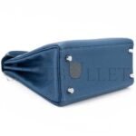 HERM�S MASTER KELLY 25 DARK BLUE TOGO CALFSKIN SILVER BUCKLE (25*17*7cm) - Image 3