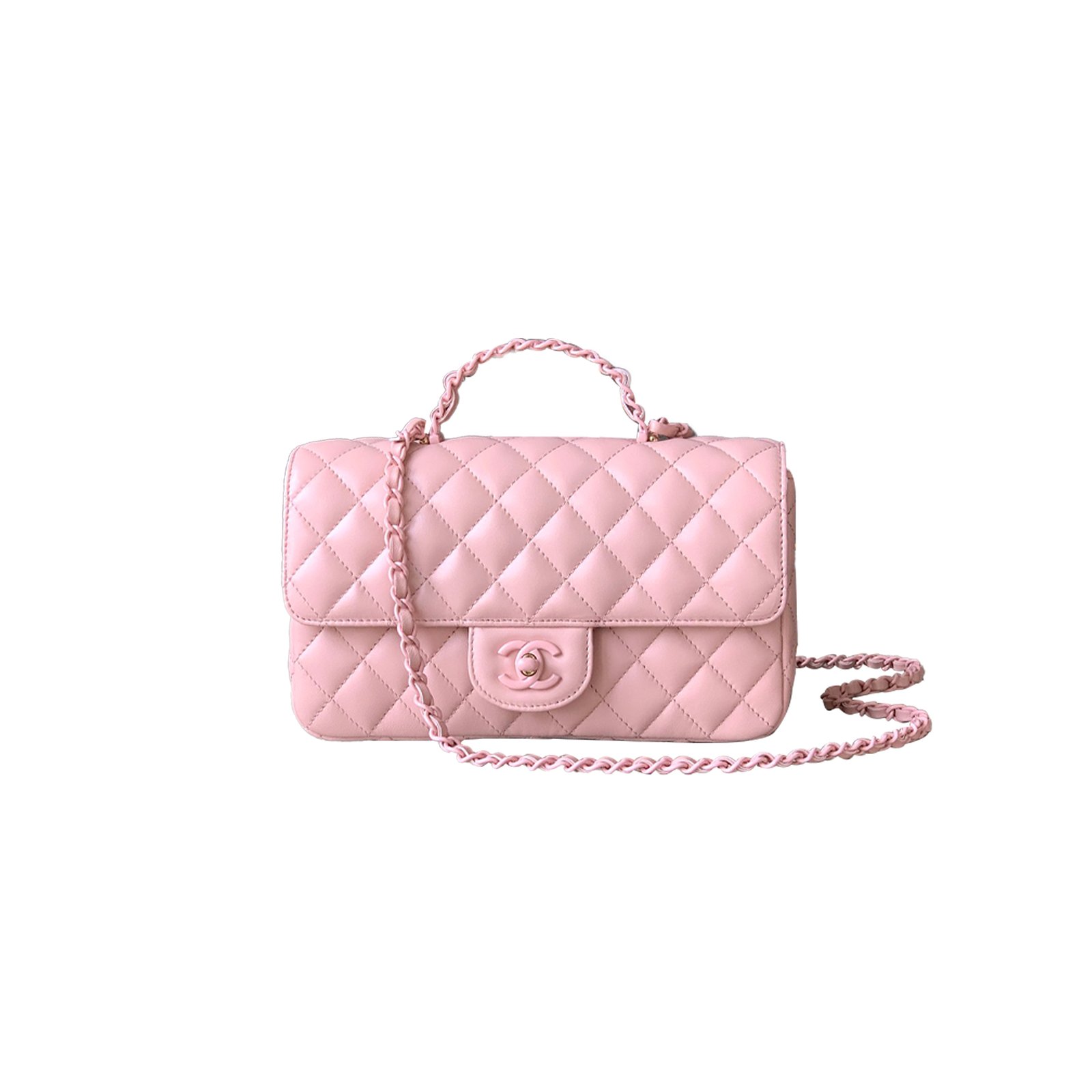 d776abe58725c0d517f3a41aba52b294e469b07e CHANEL FLAP BAG WITH TOP HANDLE AS5243 (23*12*6cm) - Image 1