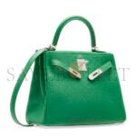 HERM�S MASTER A CACTUS EVERCOLOR LEATHER RETOURN� KELLY 25 WITH PALLADIUM HARDWARE (25*17*7cm) - Image 2