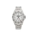 ROLEX STAINLESS STEEL 40MM OYSTER PERPETUAL DATE EXPLORER II WATCH WHITE 16570