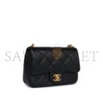 CHANEL CAVIAR QUILTED MINI SWEETHEART FLAP BLACK (20*14*8cm) - Image 2
