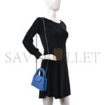 CHANEL SHINY AGED CALFSKIN QUILTED NANO KELLY SHOPPER BLUE AS4416 (19*13*7cm) - Image 2