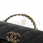 CHANEL BLACK CAVIAR LEATHER PHONE CASE SHOULDER BAG (18*10*4.5cm) - Image 4