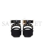 VALENTINO ROCKSTUD FLATFORM SANDAL IN CALFSKIN 45MM 6W2S0GI3BAE_0NO - Image 3