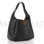 PRADA VITELLO DAINO DYNAMIQUE HOBO BLACK (23*20*13cm) - Image 2