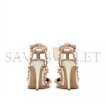 VALENTINO PATENT ROCKSTUD CAGED PUMP 100MM 5W2S0393VNW_L62 - Image 4